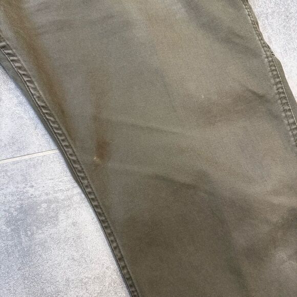 Carhartt Men's Carpenter Pants 40x30 (41x29) Green B324 ARG Twill Workwear - Picture 12 of 15